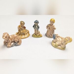 Vintage Wade Red Rose Tea Figurines Made in England